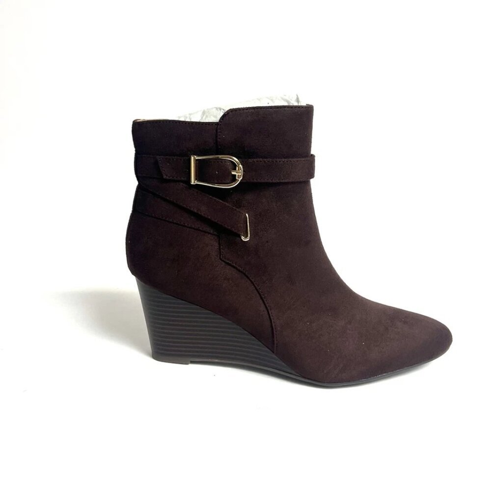 Life Stride Gio Women’s Dark Chocolate Ankle Boots Size 9M